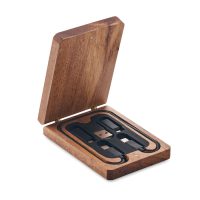 VERSA - Zestaw kabli 3 w 1, Drewna