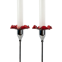 VIVA Opaski na świeczki 2 szt, bordowy