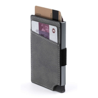 Wally Carta Vegan - Aluminiowy portfel RFID z wegańskim etui