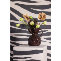 Wazon CRUMPLE, brązowy