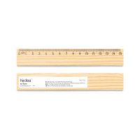 WESLEY 15. Linijka z drewna sosnowego o długości 15 cm