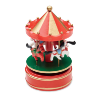 WHIRLY - Mini karuzela z poztywyką., Wielokolorowy