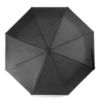 Wiatroodporny parasol manualny RPET, składany | Uksan czarny