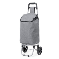 Wózek na zakupy RPET, składany szary