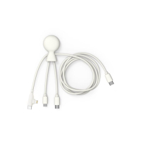 Xoopar Mr. Bio Long Multi Cable USB-C 1 metr , biały