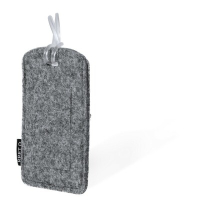 Zawieszka do bagażu z filcu RPET szary