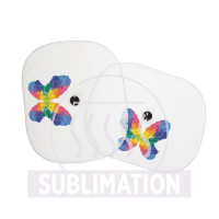 Zestaw 2 osłon przeciwsłonecznych do samochodu biały