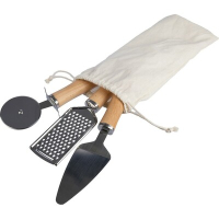 Zestaw akcesoriów kuchennych brązowy