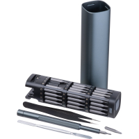 Zestaw bitów CrisMa 45 elementów STEVEN, ciemnoszary