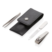 Zestaw do manicure Swiss Peak, 3 el. czarny