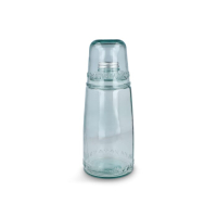 Zestaw do napojów z recyklingowanego szkła InSideOut ReuuZ 1 l, transparentny