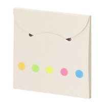 Zestaw do notatek ze zrecyklingowanych kartoników po mleku, karteczki samoprzylepne biały