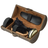 Zestaw do pielęgnacji obuwia GRENOBLE, brązowy