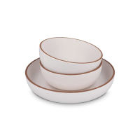 Zestaw do serwowania InSideOut 3-częściowy Runa, wykonany z R-PET, biały