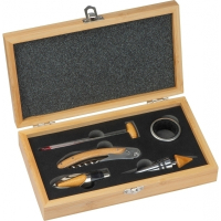 Zestaw do wina GROSSETO, brązowy