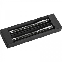 Zestaw piśmienny długopis i ołówek automatyczny, czarny