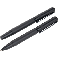 Zestaw piśmienny długopis i pióro kulkowe SANTA ROSA MoLu, czarny