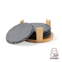 Zestaw podkładek pod kubek, 4 szt. neutralny