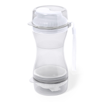 Zestaw podróżny dla psa, miski dla psa biały