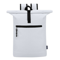 Zwijany plecak na laptopa 15" z RPET biały