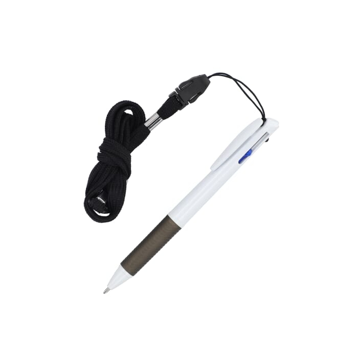 3-kolorowy długopis z uchwytem i smyczą