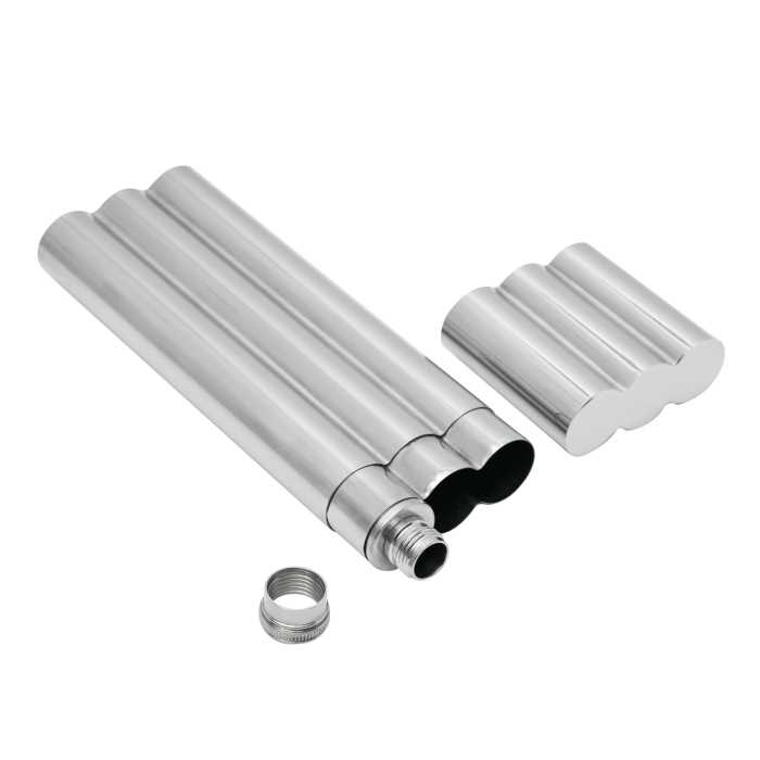 Piersiówka CIGAR STYLE z miejscem na cygara.