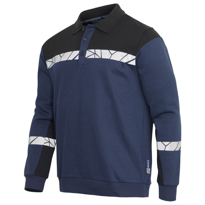 7100 Bluza Polo z długim rękawem