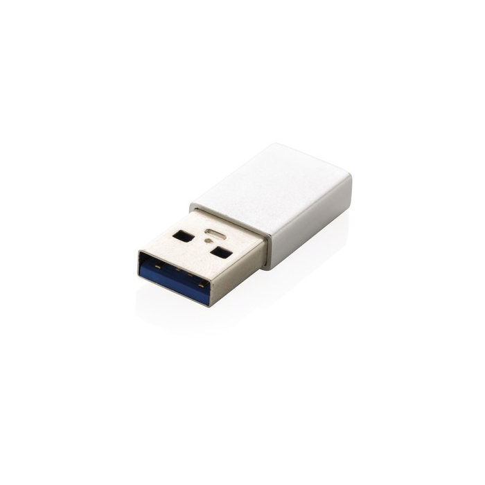 Adapter USB typu A do USB typu C srebrny