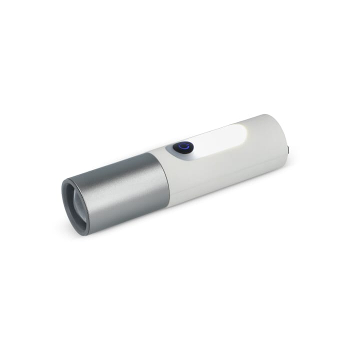 Akumulatorowa latarka LED 10 W z funkcją zoom 300 lm