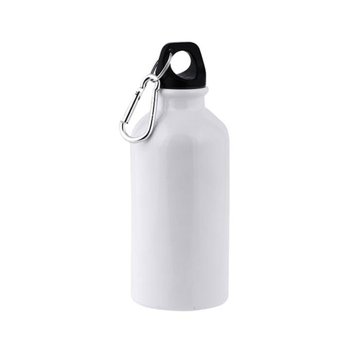 Aluminiowa butelka pod sublimację, z karabińczykiem, 400 ml / Ollaf
