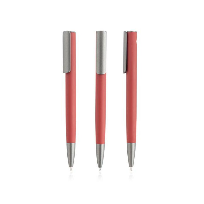 Aluminiowy długopis z gumowym wykończeniem / Rubal