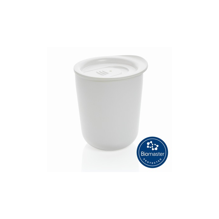 Antybakteryjny kubek podróżny 250 ml biały