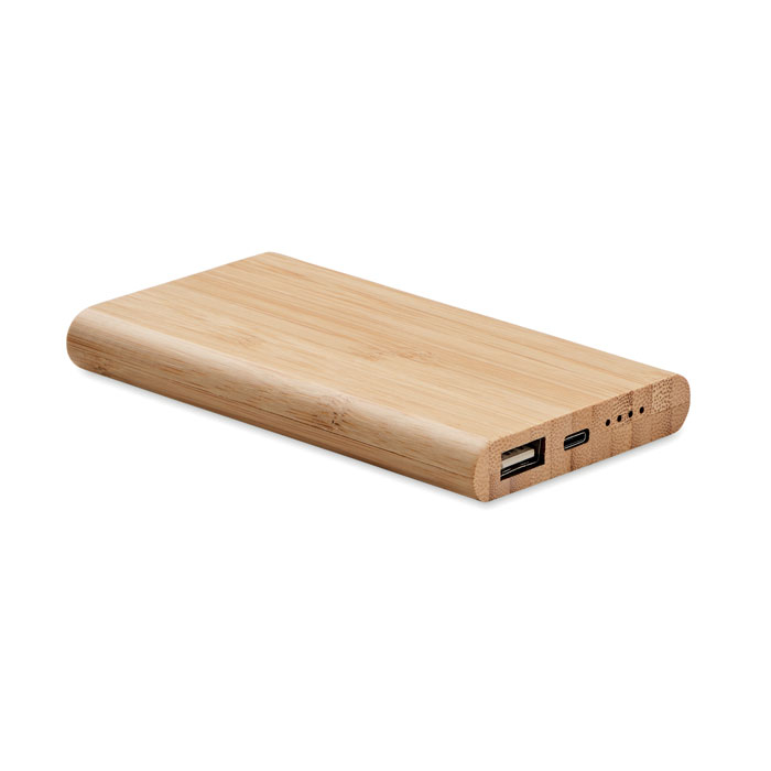 ARENAPOWER C - Bambusowy power bank 4000 mAh, Drewna