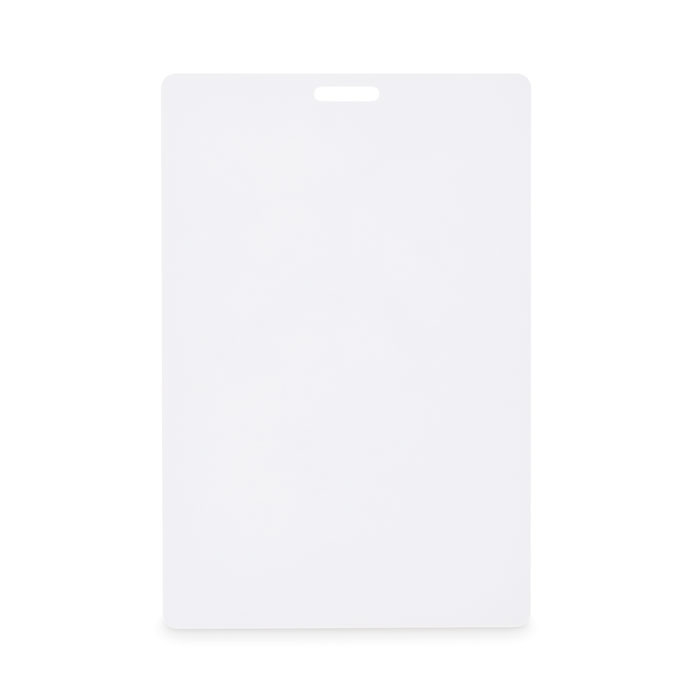 BADLARGE - Identyfikator 120 x 80 mm, Bialy