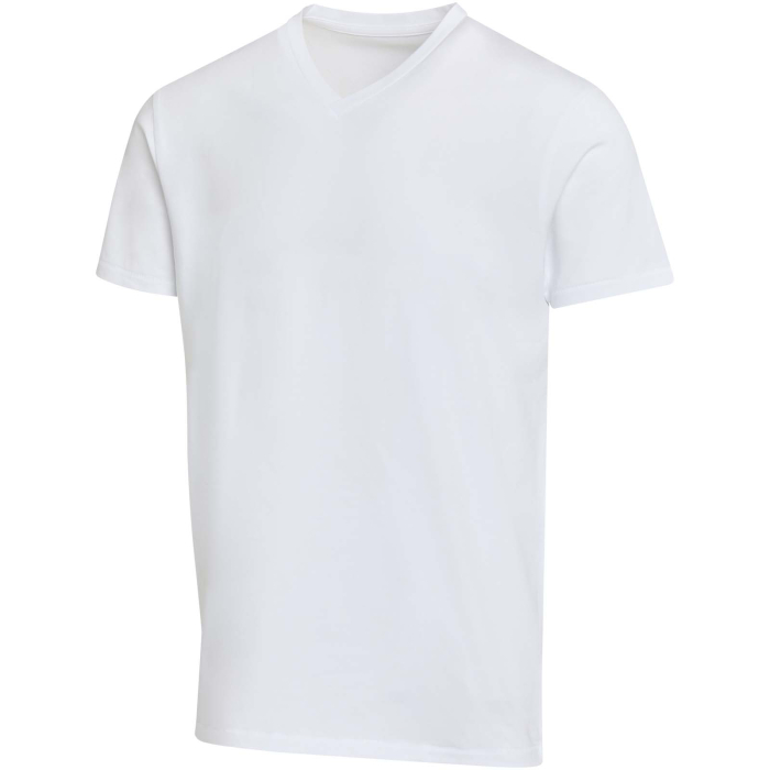 Balfour organiczna koszulka unisex z krótkim rękawem i dekoltem w serek, wykonana z materiału o gramaturze 200 g/m², z certyf