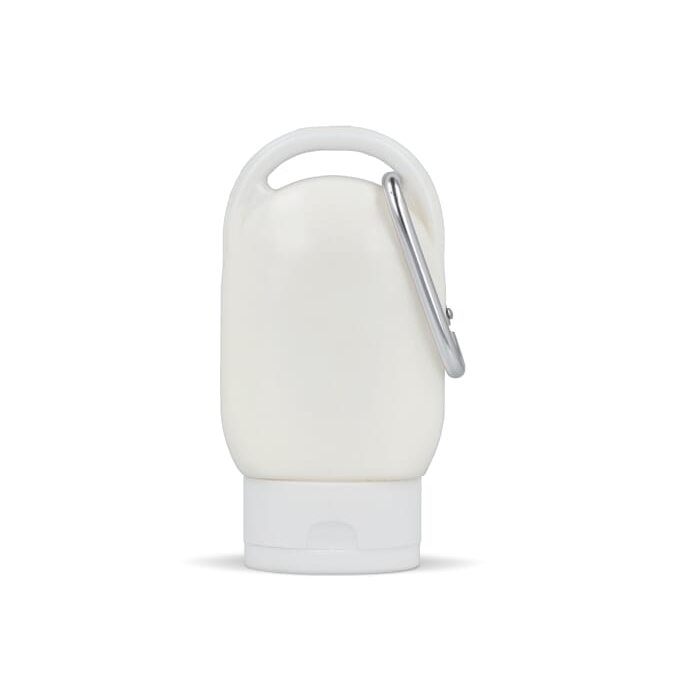 Balsam przeciwsłoneczny z karabińczykiem SPF30 z materiału z recyklingu