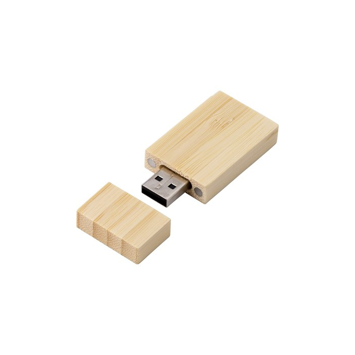 Bambusowa pamięć USB 32 GB beżowy