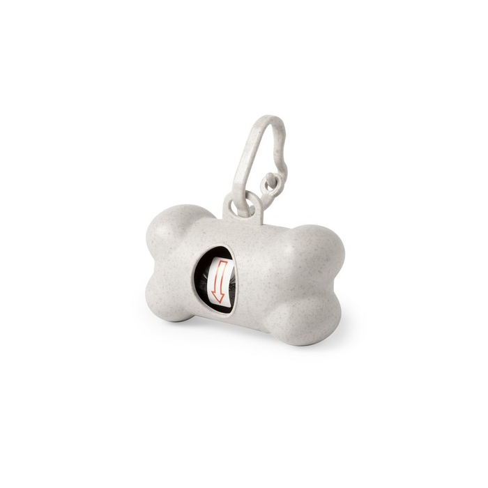 Bambusowy zasobnik z woreczkami na psie odchody neutralny