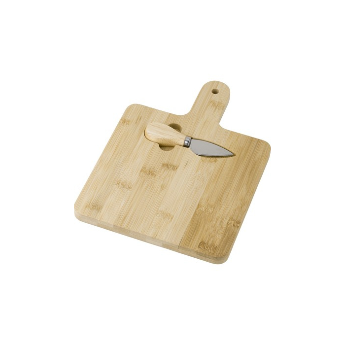 Bambusowy zestaw do sera brązowy