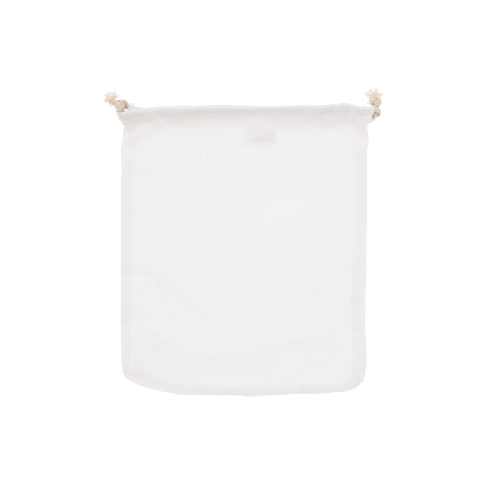 Bawełniana torba wielokrotnego użytku na żywność OEKO-TEX® 25x30cm, biały