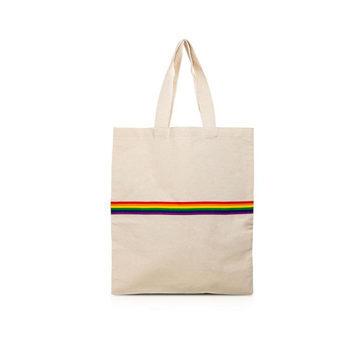 Bawełniana torba z kolorowym detalem 180g / Multibag