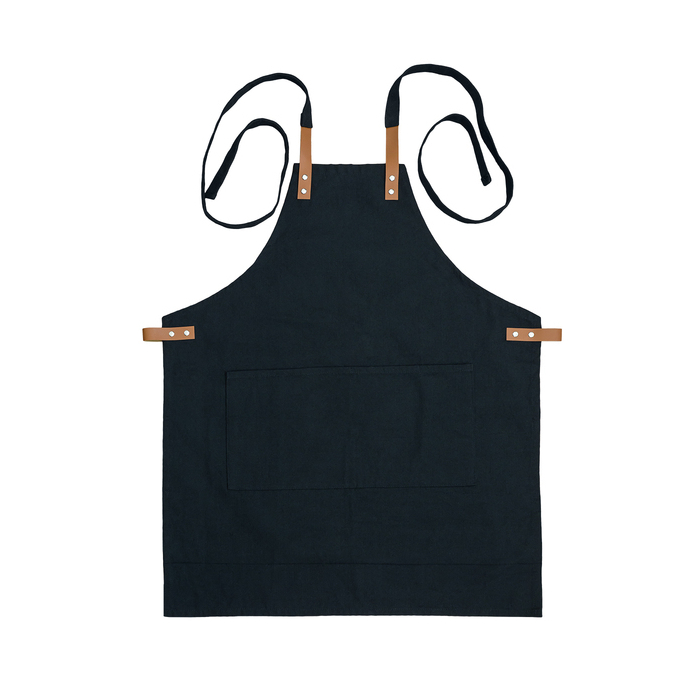 Bawełniany fartuch Masteri, czarny