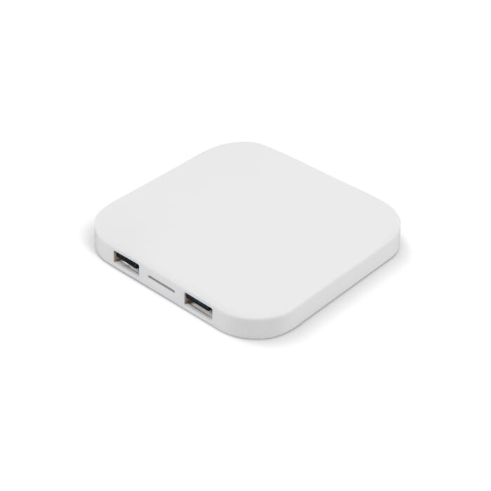 Bezprzewodowa ładowarka 2USB 5W, biały