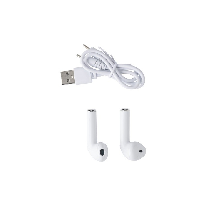 Bezprzewodowe słuchawki douszne biały