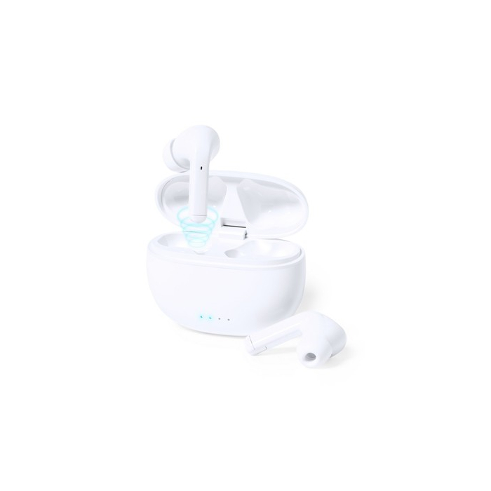 Bezprzewodowe słuchawki douszne ANC biały