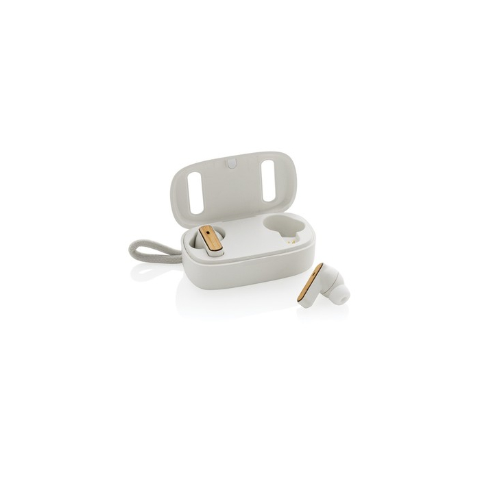 Bezprzewodowe słuchawki douszne TWS, RABS white