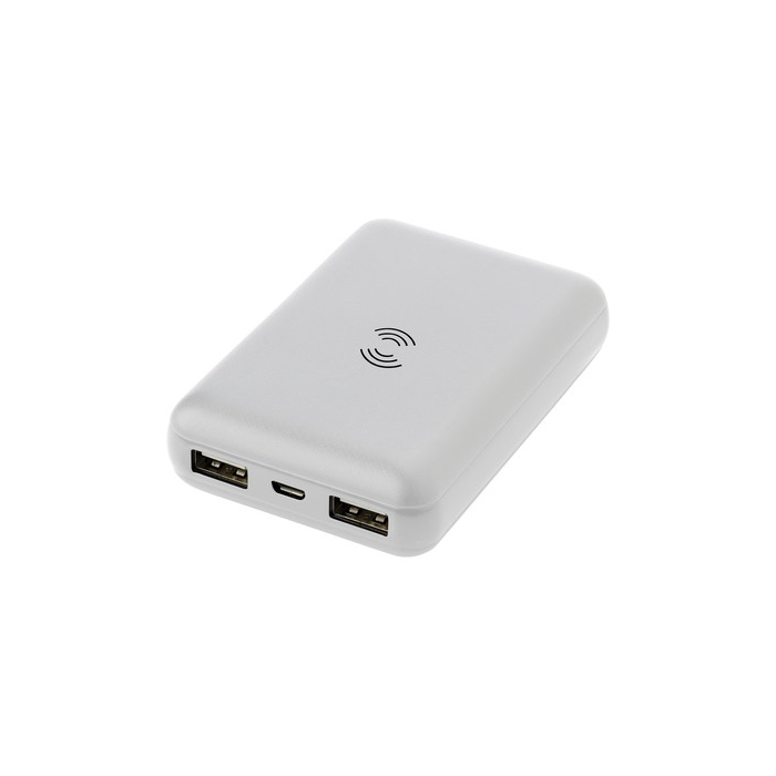 Bezprzewodowy power bank 5000 mAh biały