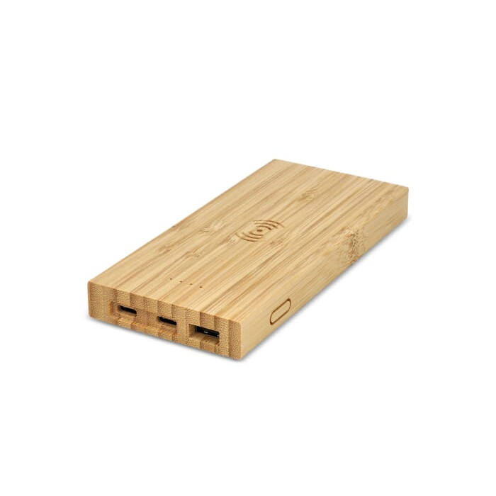 Bezprzewodowy powerbank bamboo 8000 mAh