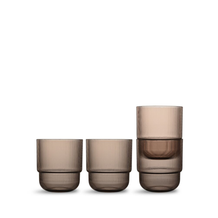 BILLI SZKLANKI 4-SZT, BRĄZOWE