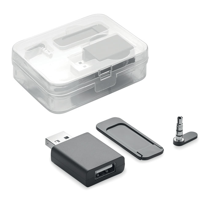 BLOCKER SET - Blocker kamery/danych/dźwięku, Czarny